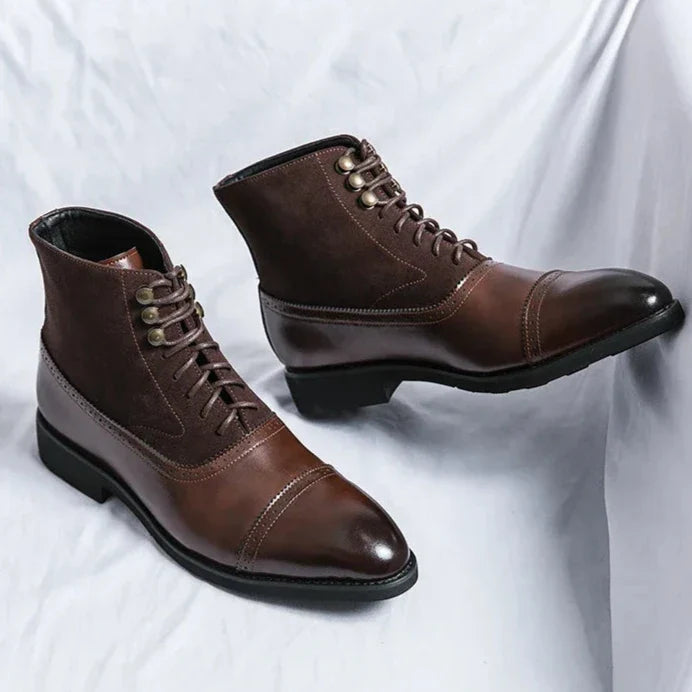 Rafael Castillo Leather Lace-up Boots - Navenport