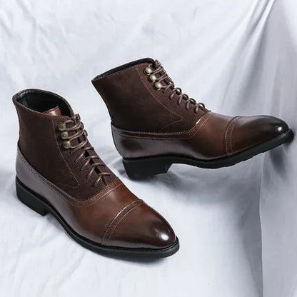 Rafael Castillo Leather Lace-up Boots - Navenport