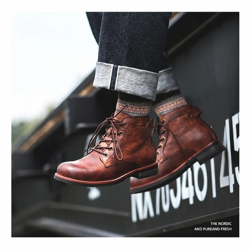 Patrick™ Lace-up Leather Boots