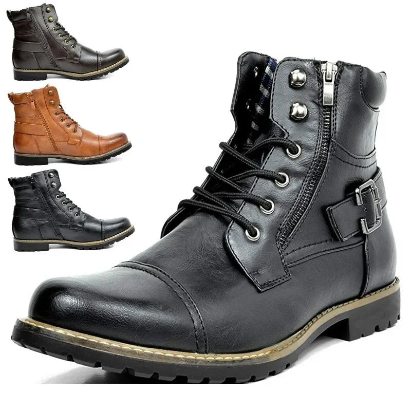 Costanzo™ Lace-Up Leather Boots