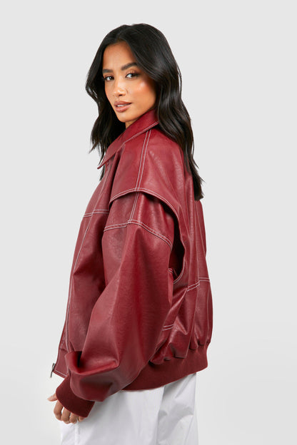 Bella™ Leather bomber jacket